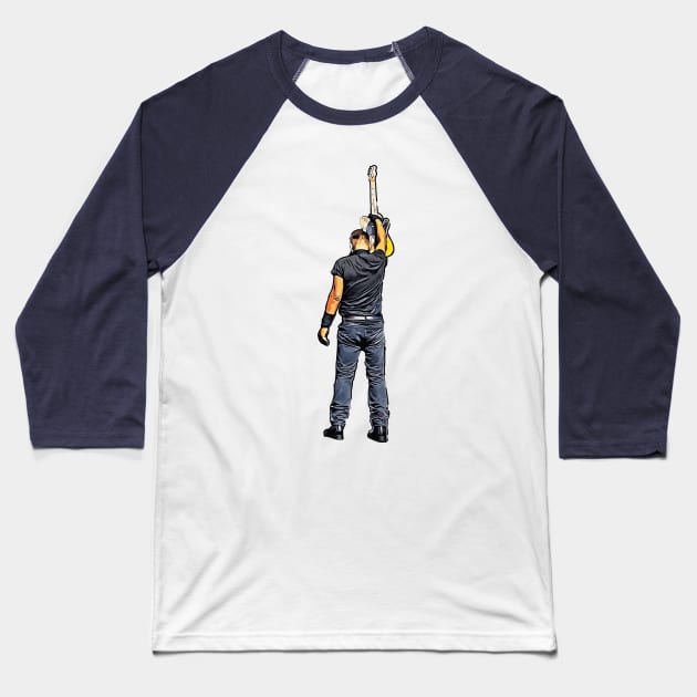 Bruce Springsteen [Silhouette] Baseball T-Shirt by 3 Guys and a Flick